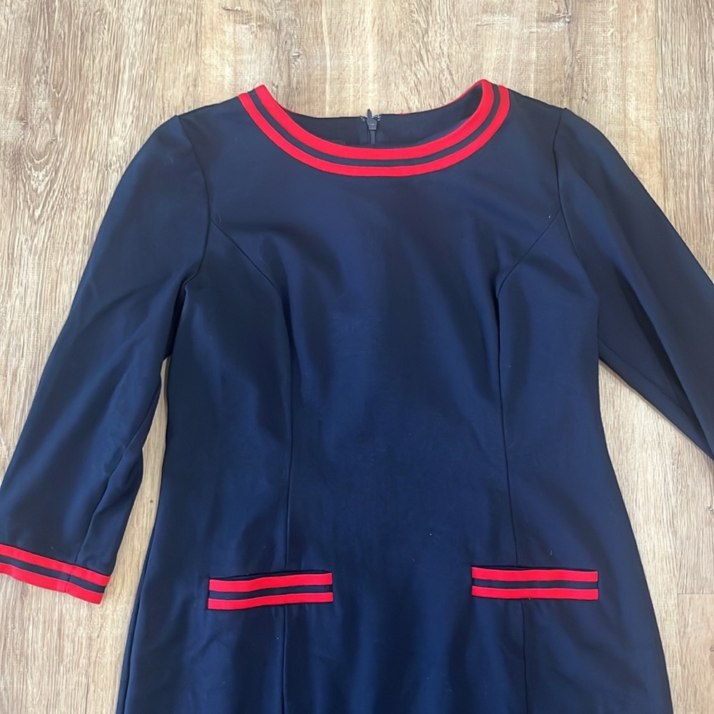 Talbots | Ponte Navy Shift Dress - Picture 2 of 6